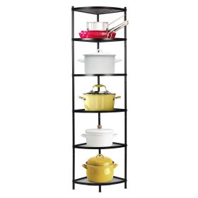 65-inch Freestanding Heavy Duty Corner Pot Rack 6-Tier Kitchen Shelf